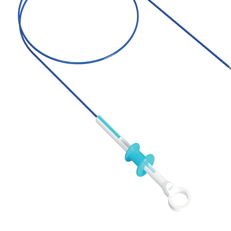 Single-use biopsy forceps with handle and coiled sheath