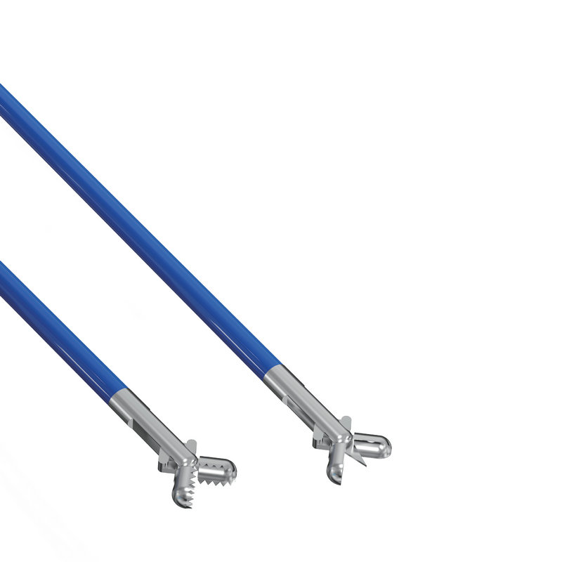 PURETH disposable coated biopsy forceps — toothed jaw and polished oval cup working ends