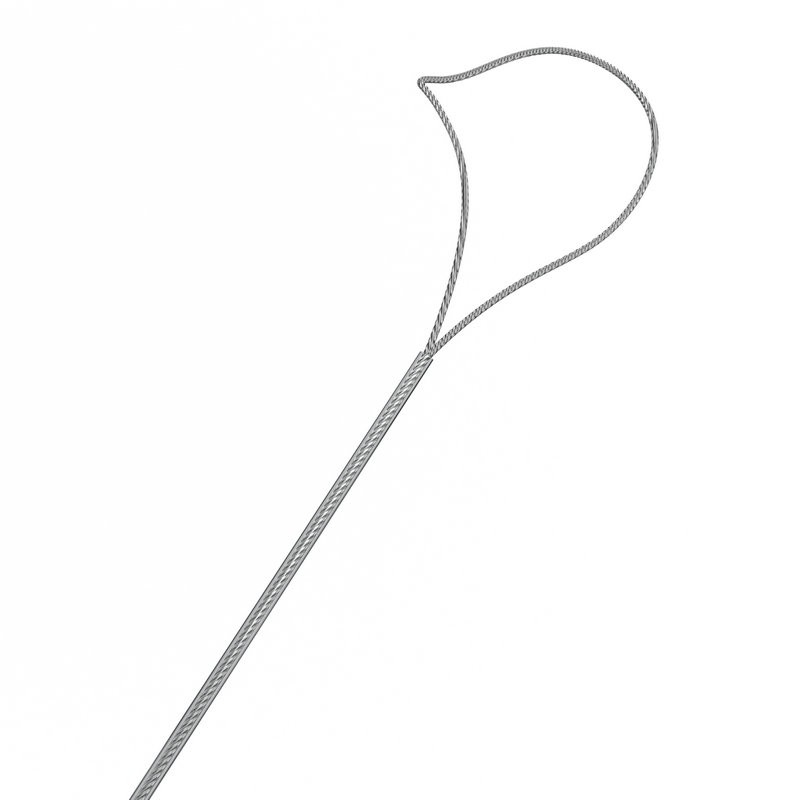 Half-moon polypectomy snare loop