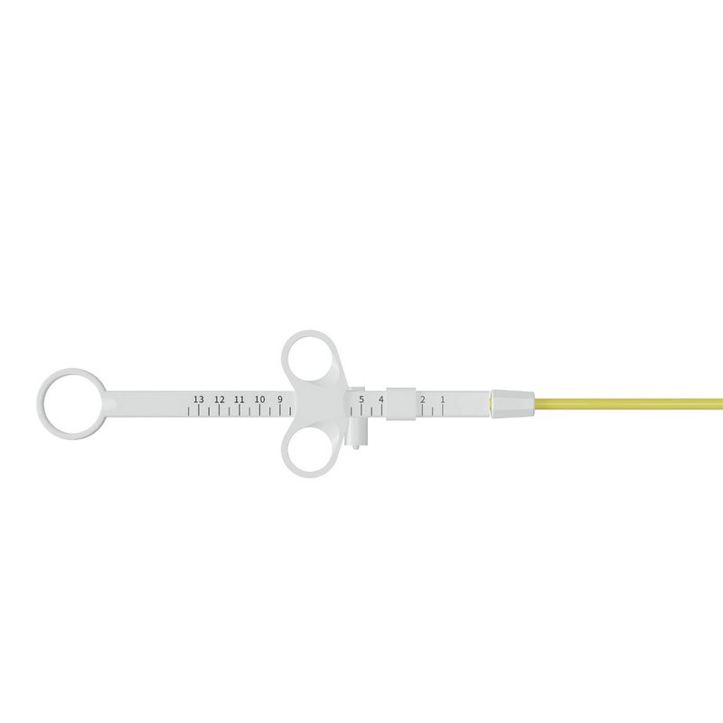 Three-ring synchronized-rotation snare handle with depth markings